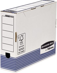 Boîte à archives Bankers Box System A4 80mm blanc-bleu 1 Stuk