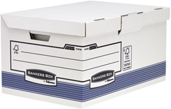 Caisse archives Bankers Box System Fold flip top Maxi blanc-bleu 1 Stuk