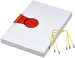 Relieur d'archives JalemaClip Pli-Fix jaune 10 pièces 10 Stuk