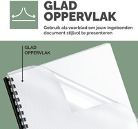 Voorblad Fellowes A4 PVC 200micron transparant 100 Stuk-2