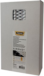 Reliure Fellowes 14mm 21 anneaux A4 blanc 100 pièces 100 Stuk