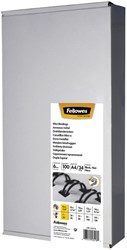 Peigne métallique Fellowes 6mm 34 anneaux A4 noir 100 pièces 100 Stuk