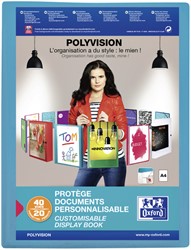 Showalbum Oxford Polyvision A4 20tas PP blauw 1 Stuk