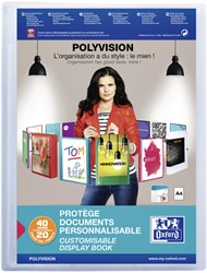 Album de présentation Oxford Polyvision A4 20 pochettes PP transparent 1 Stuk