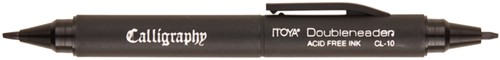 Kalligrafiepen Itoya CL10 1.5 en 3.0mm zwart 1 Stuk