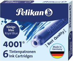 Cartouche d’encre Pelikan 4001 bleu roi 6 pièces 6 Stuk