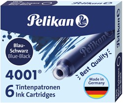 Cartouche d’encre Pelikan 4001 bleu/noir 6 pièces 6 Stuk