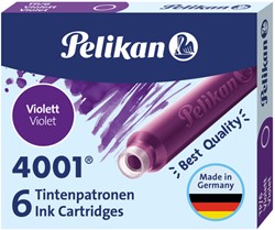 Cartouche d'encre Pelikan 4001 violet 6 pièces 6 Stuk