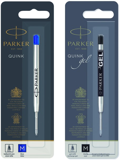 Recharge stylo gel Parker Quink bleu Medium 1 Stuk bij Bonnet Office  Supplies