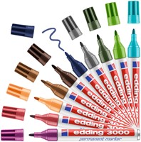 Viltstift edding 3000 rond 1.5-3mm zwart 1 Stuk-3