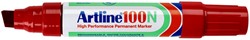 Marqueur Artline 100 biseauté 7,5-12mm rouge 1 Stuk