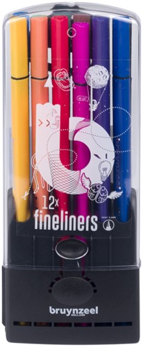 FINELINER BRUYNZEEL TEENS 0.4MM ASS 12 Stuk