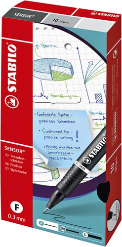 Fineliner STABILO Sensor 189/41 Fin bleu 1 Stuk-2