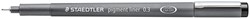 Fineliner Staedtler pigment 308 0.3mm zwart 1 Stuk