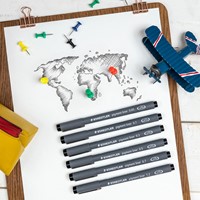 Fineliner Staedtler pigment 308 0.1mm zwart 1 Stuk-1