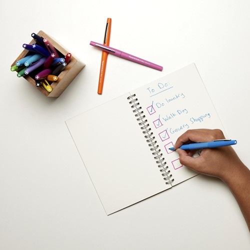 Fineliner Papermate Flair Original M blauw 1 Stuk-2