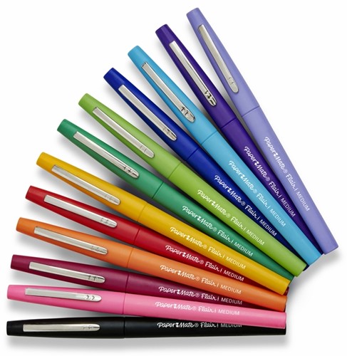 Fineliner Papermate Flair Original M blauw 1 Stuk-3