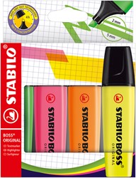 Surligneur STABILO BOSS Orginal 70/4 assorti étui 4 pièces 4 Stuk