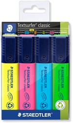 Surligneur Staedtler Textsurfer 364 assorti 4 pièces 4 Stuk