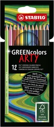 Crayon de couleur STABILO Greencolors 6019/12-1-20 étui 12 couleurs 12 Stuk