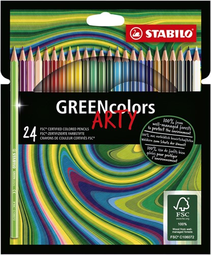 Crayon de couleur STABILO Greencolors 6019/24-1-20 étui 24 couleurs 24 Stuk