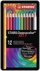 Crayon de couleur STABILO 1612 Aquacolor assorti boîte 12 pièces 12 Stuk