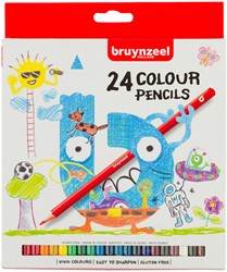 Crayon de couleur Bruynzeel Kids set 24 couleurs 24 Stuk