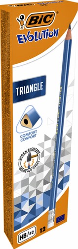 Crayon BIC Evolution triangle avec embout gomme 1 Stuk-2