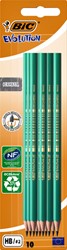 Crayon BIC Evolution ECOlutions 655 hexagonal HB blister 10 pièces 10 Stuk