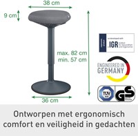 Actieve stakruk Leitz Ergo met comfortzitting 1 Stuk-12