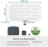 Bureau ophangbord Leitz Ergo klein 1 Stuk-2