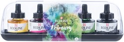 Encre Talens Ecoline avec  pipette set 5 couleurs primaires assorties 5 Stuk
