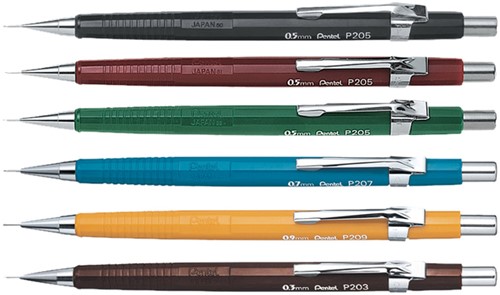 Vulpotlood Pentel P205 HB 0.5mm groen 1 Stuk-4