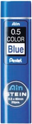Mine Pentel Ain Stein HB 0,5mm bleu tube 20 mines 20 Stuk
