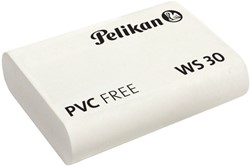 Gomme crayon Pelikan WS30 tendre 37x30x9mm blanc 1 Stuk