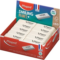 Gomme Maped Dessin Smiling Planet blanc 1 Stuk