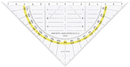 Geodriehoek Aristo 1552 160mm 1 Stuk