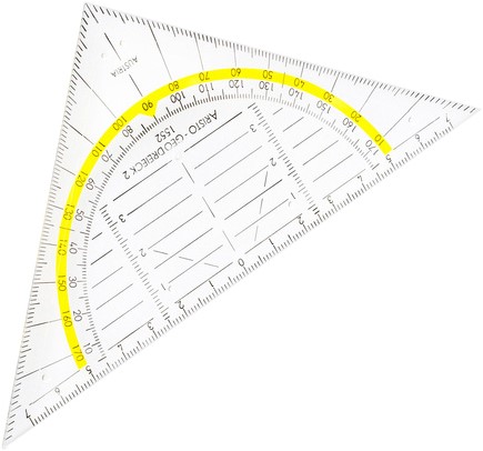 Equerre géométrique 1552 160mm tranparent avec bande jaune 1 Stuk bij  Bonnet Office Supplies