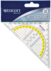 Equerre Géométrique Westcott 14cm transparent 1 Stuk