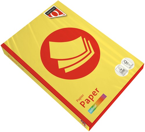 Kopieerpapier Quantore Colour A4 160gr zwavelgeel 250 Vel