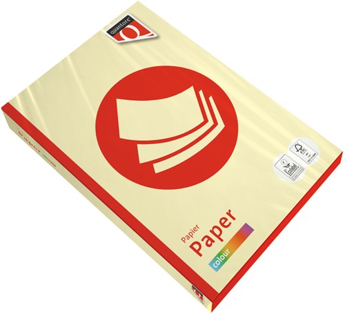 Kopieerpapier Quantore Colour A4 160gr kanariegeel 250 Vel