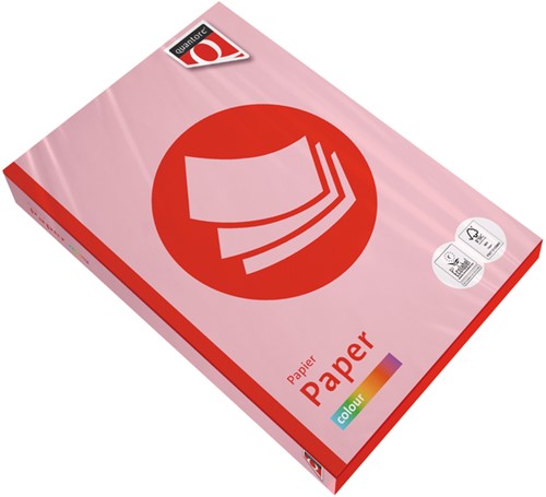 Kopieerpapier Quantore Colour A4 120gr roze 250 Vel