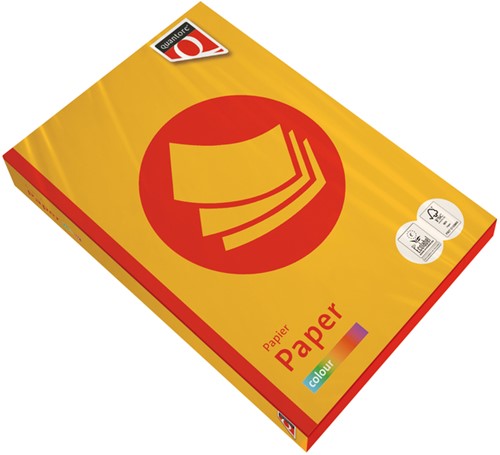 Papier copieur Quantore Colour A4 120g jaune intense 250 feuilles 250 Vel