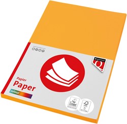 Papier copieur Quantore Colour A4 120g jaune intense 100 feuilles 100 Vel