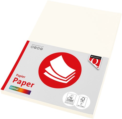 Kopieerpapier Quantore Col-100 A4 120gr roomwit 100 Vel
