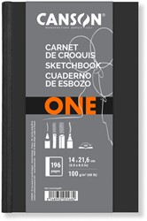 Carnet de croquis Canson Art Book One Couverture rigide 140x216mm 98 feuilles blanches 100g 1 Stuk