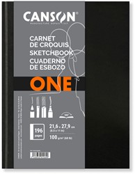 Carnet de croquis Canson Art Book One Couverture rigide 216x279mm 100 feuilles blanches 100g 1 Stuk