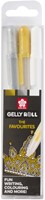 Stylo gel Sakura Gelly Roll The Favourites set 3 couleurs or-argent-blanc 3 Stuk-2