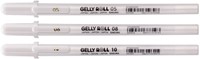 Stylo gel Sakura Roll Classic set 3 largeurs blanc 3 Stuk
