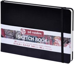 Carnet de croquis Talens Art Creation 21x15cm 140g 80 feuilles noir 1 Stuk